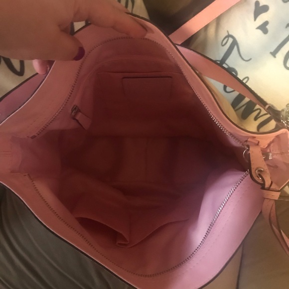Coach pink leather large bag - Picture 3 of 4
